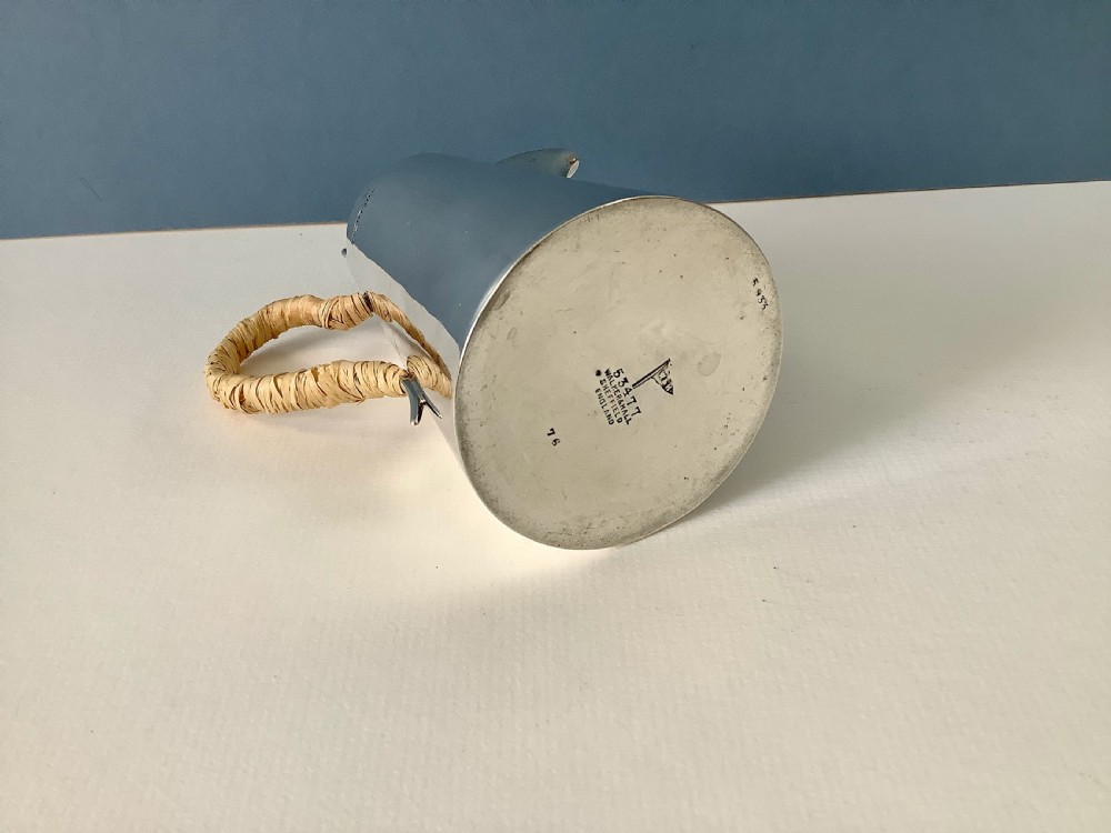 Antique Solid Silver Hot Water or Milk Jug View IV
