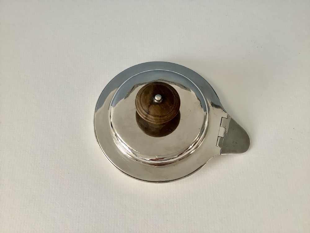 Enormous Antique Georgian Silver Brandy Pan  View V