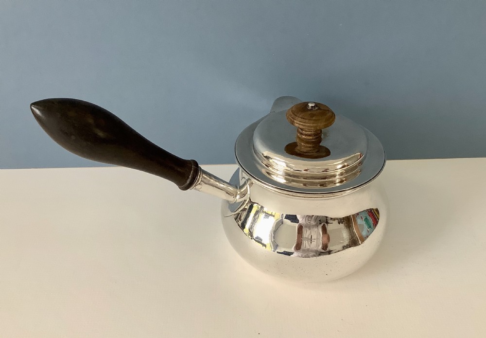 Enormous Antique Georgian Silver Brandy Pan  View VI
