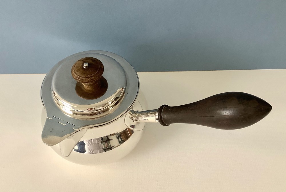 Enormous Antique Georgian Silver Brandy Pan  View VII