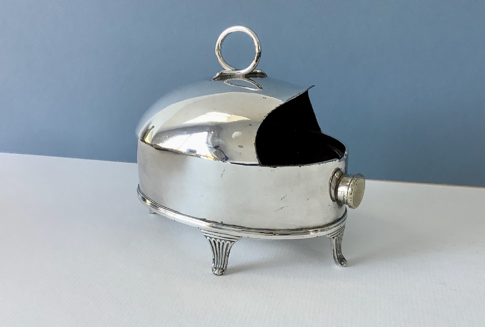 Unusual Antique Silver-Plated Spoon Warmer View II
