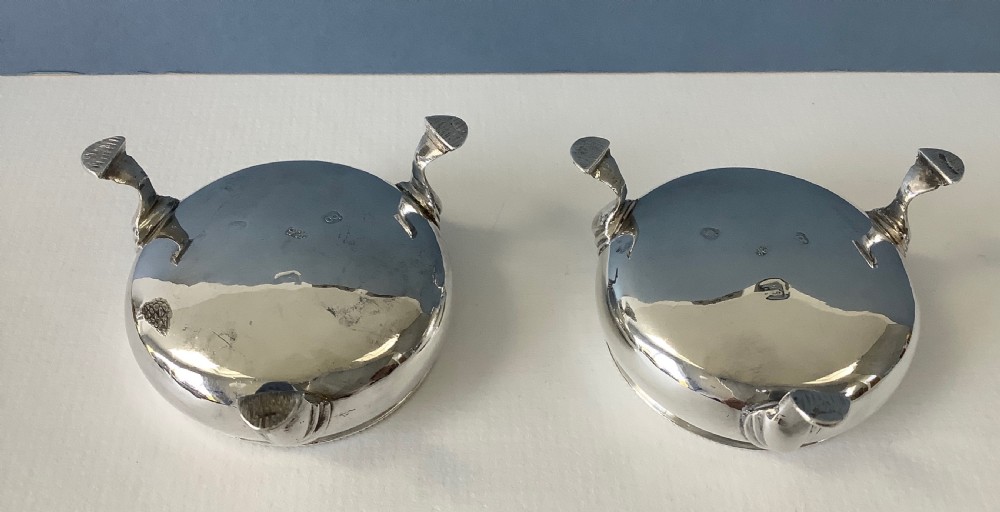 Pair of Hester Bateman Georgian Silver Salts  View III