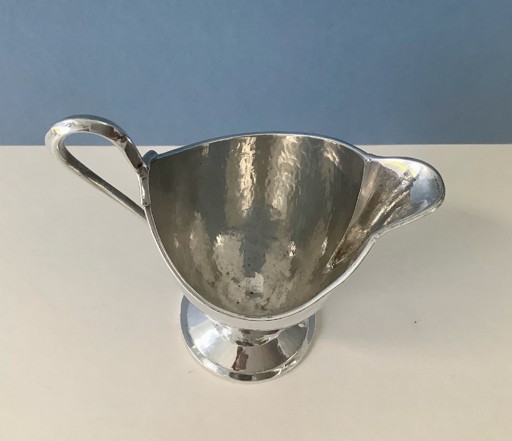 Antique Silver Cream Jug - Omar Ramsden View VIII