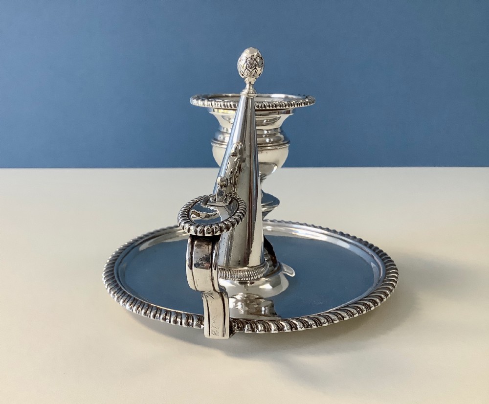 Antique Silver Paul Storr Chamberstick View II