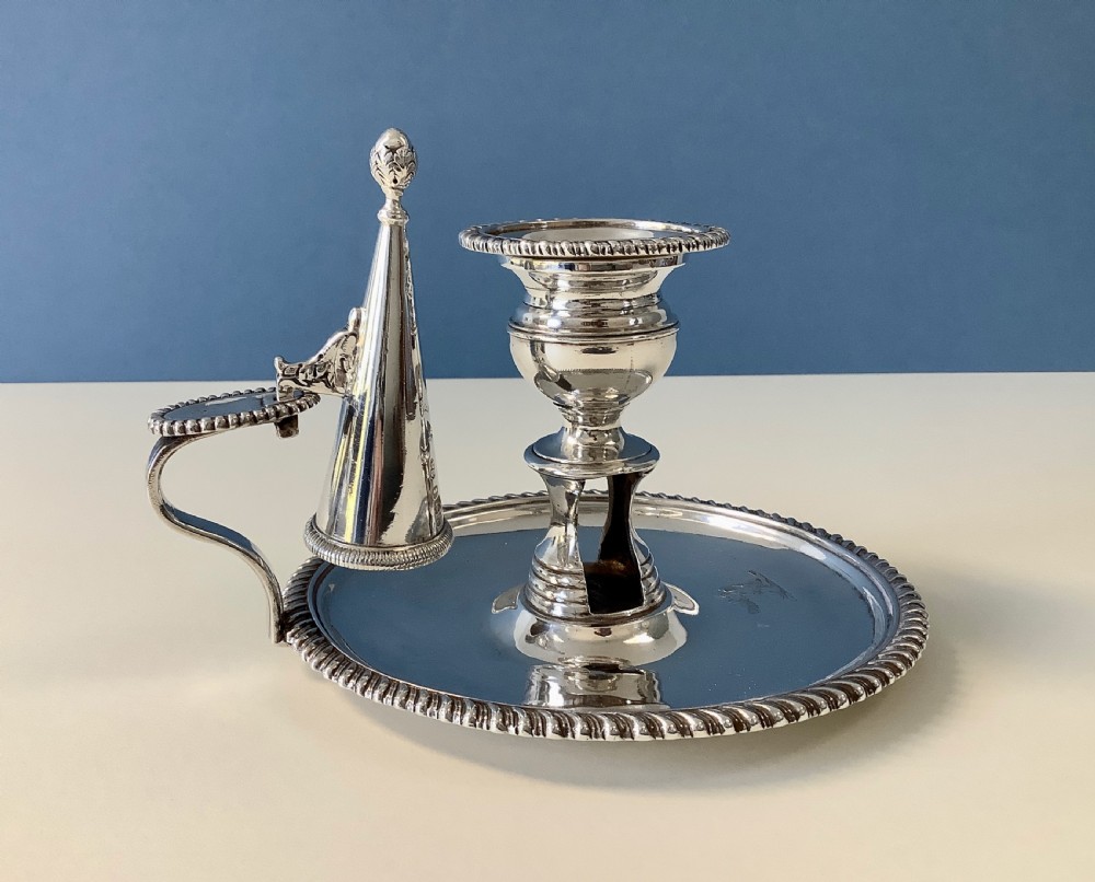Antique Silver Paul Storr Chamberstick View III