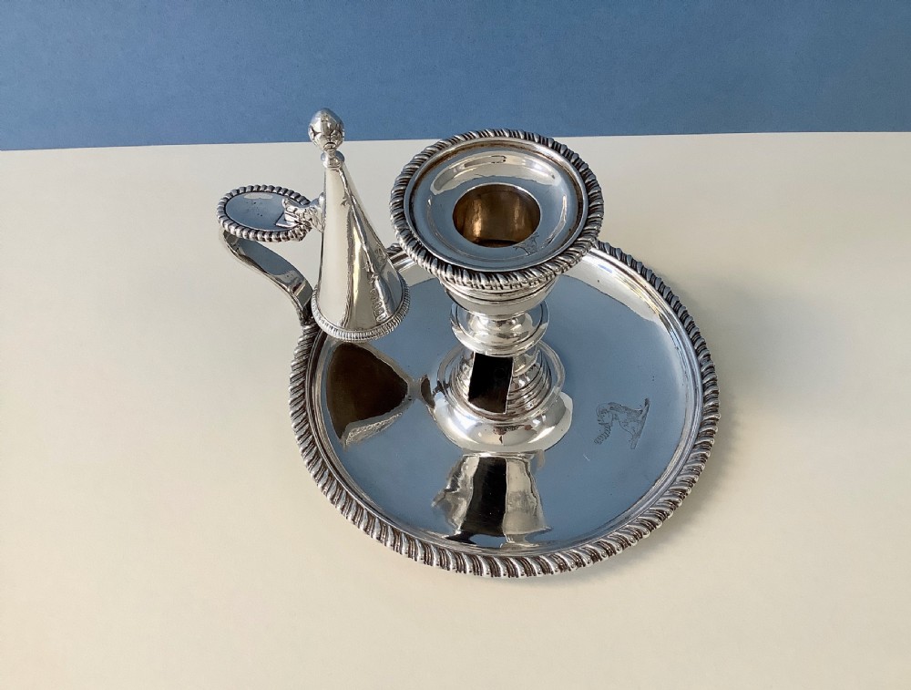 Antique Silver Paul Storr Chamberstick View IV