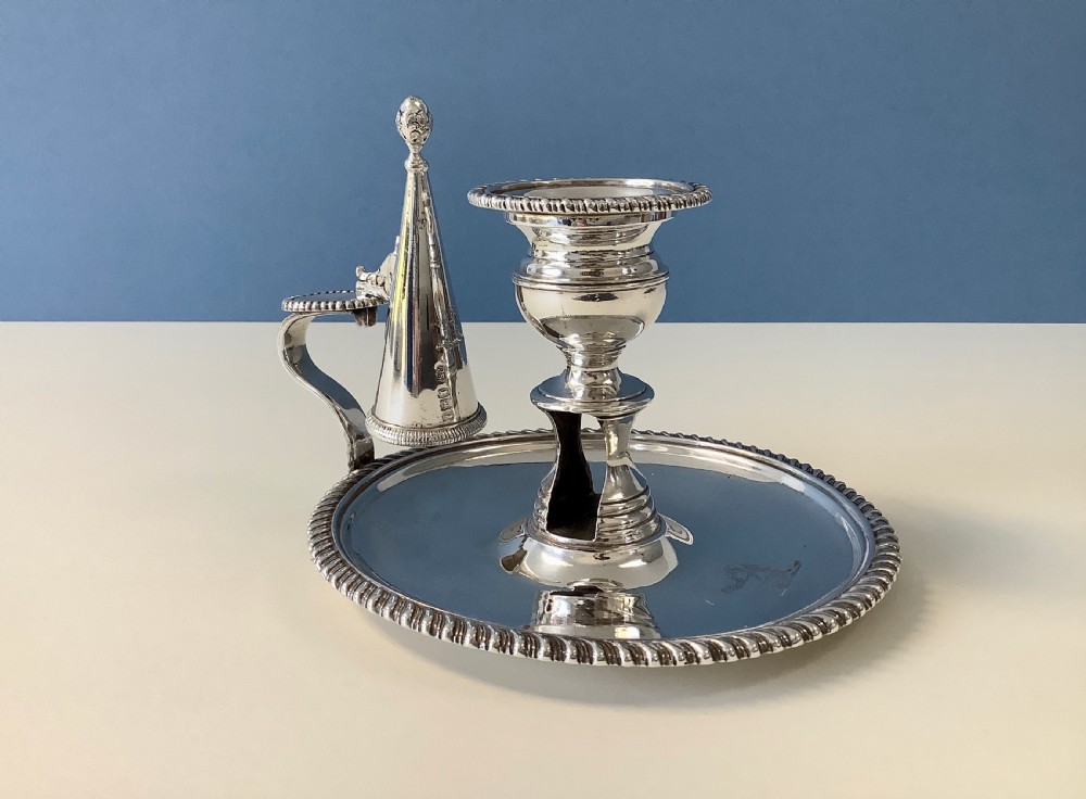 Antique Silver Paul Storr Chamberstick View VIII