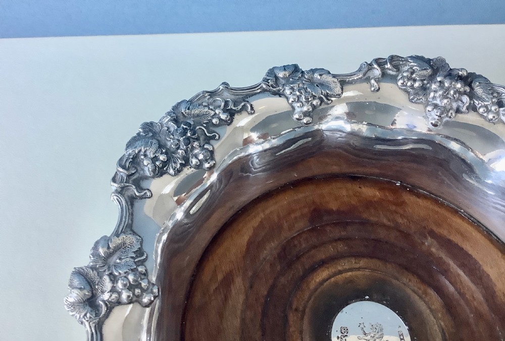 Pair of Regency Silver-Mounted Coasters View III