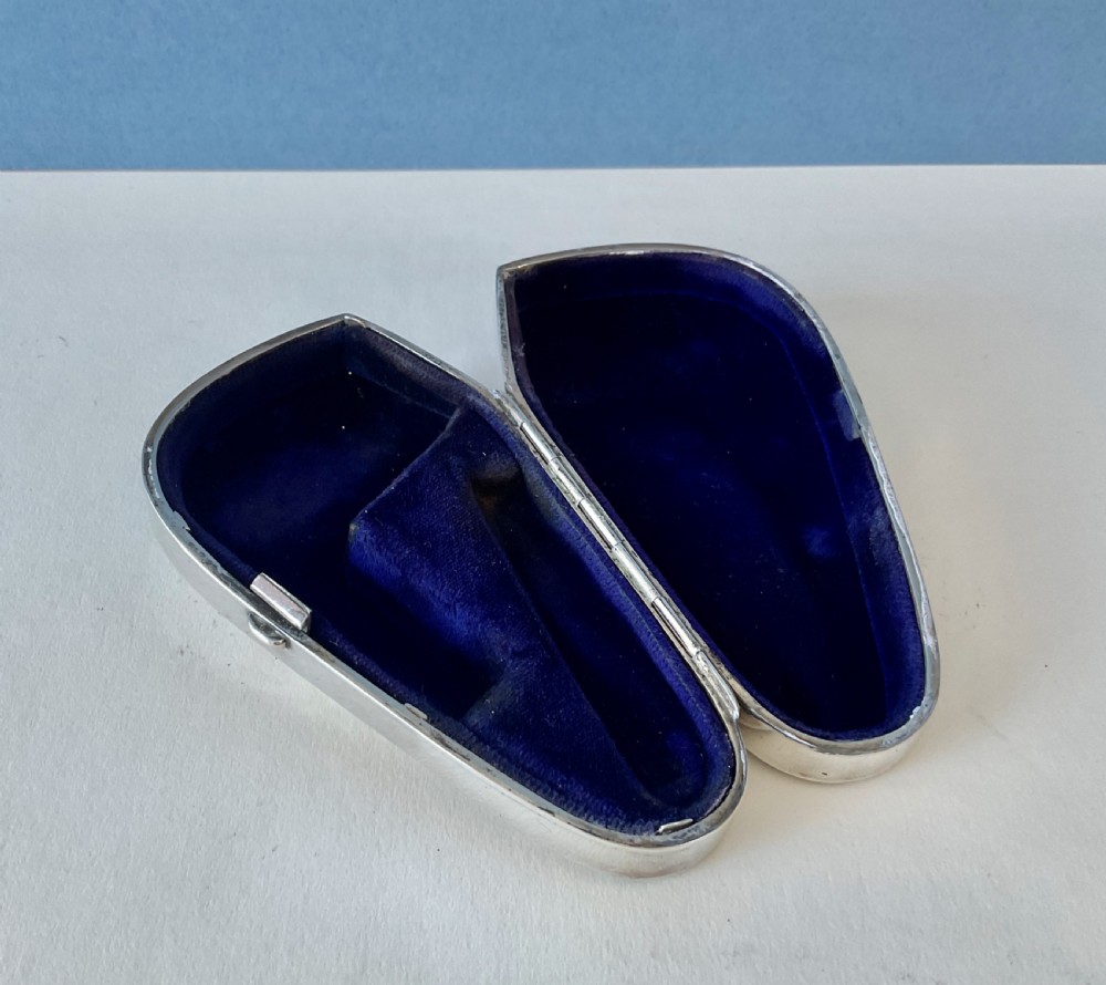 Antique Edwardian Solid Silver Pipe Case View IV