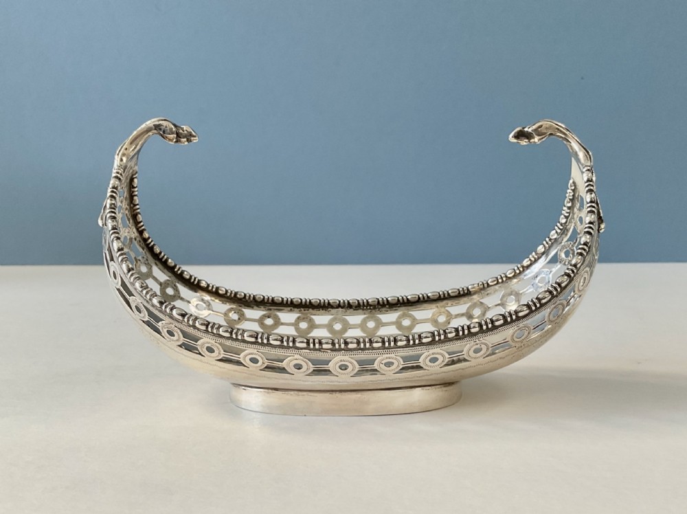 Antique Novelty Solid Silver Sweet Dish