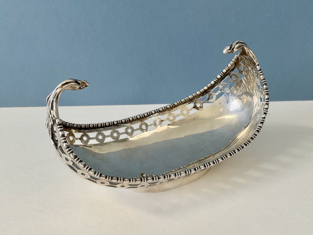 Antique Novelty Solid Silver Sweet Dish View III