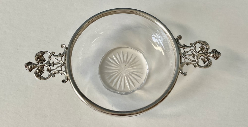 Antique Victorian Silver Topped Quaich/Bowl View III