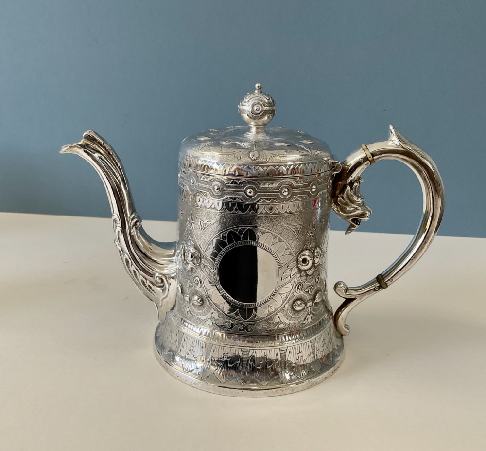 Antique Scottish Silver Tea Set View II