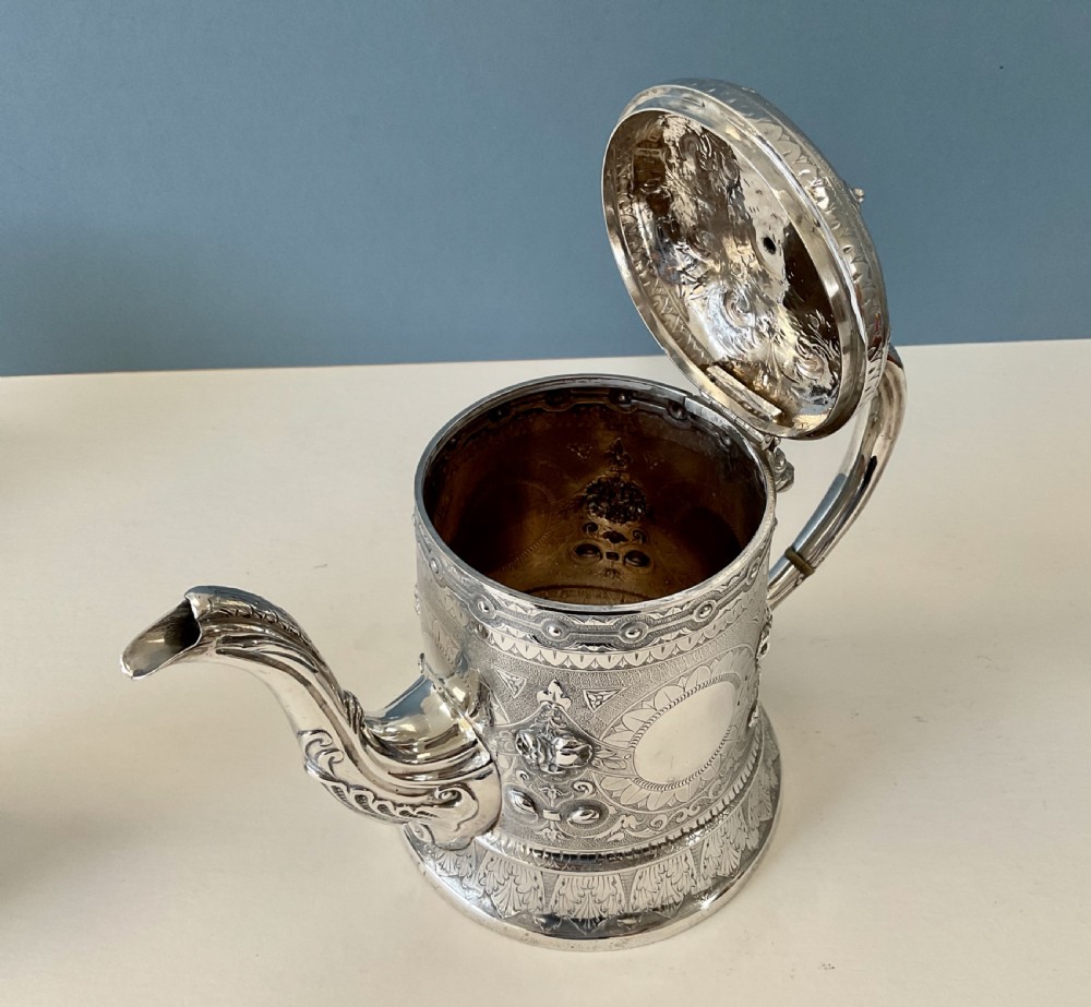 Antique Scottish Silver Tea Set View V