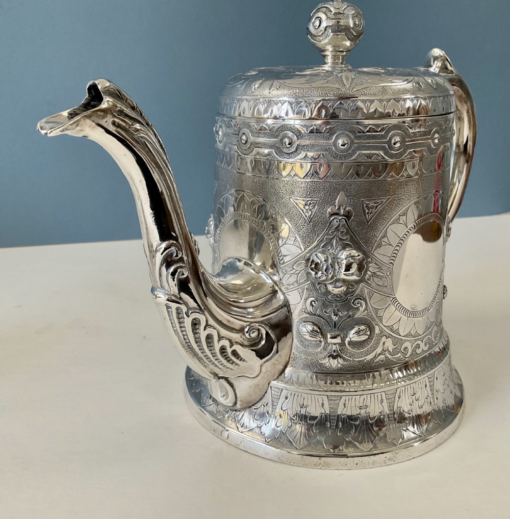 Antique Scottish Silver Tea Set View VII