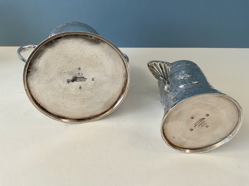 Antique Scottish Silver Tea Set View IX