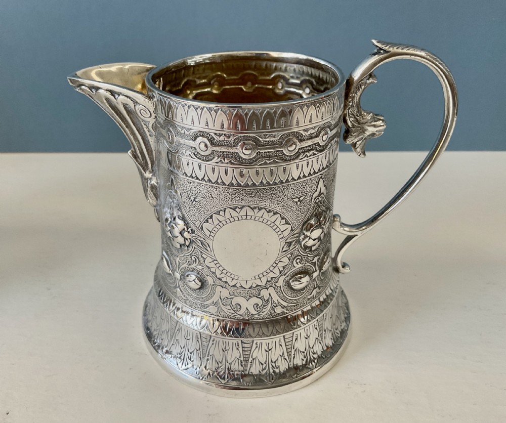Antique Scottish Silver Tea Set View XI