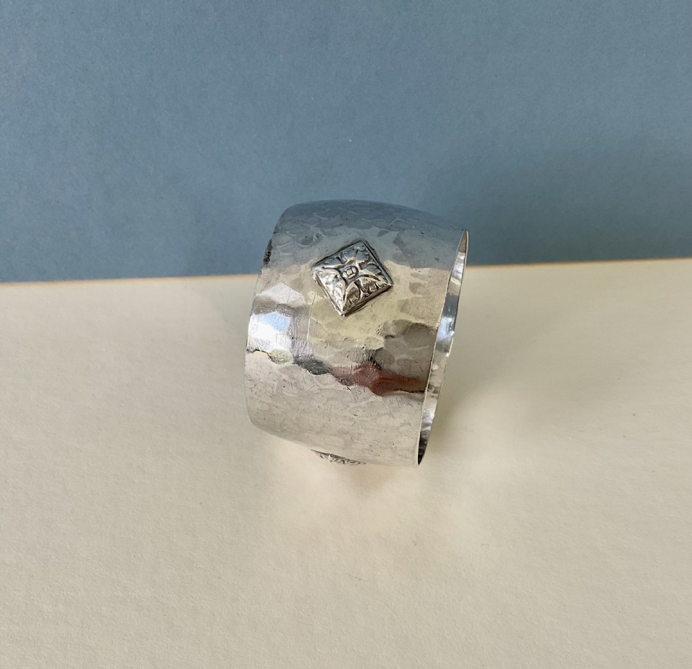 Antique Silver AE Jones Napkin Ring View III