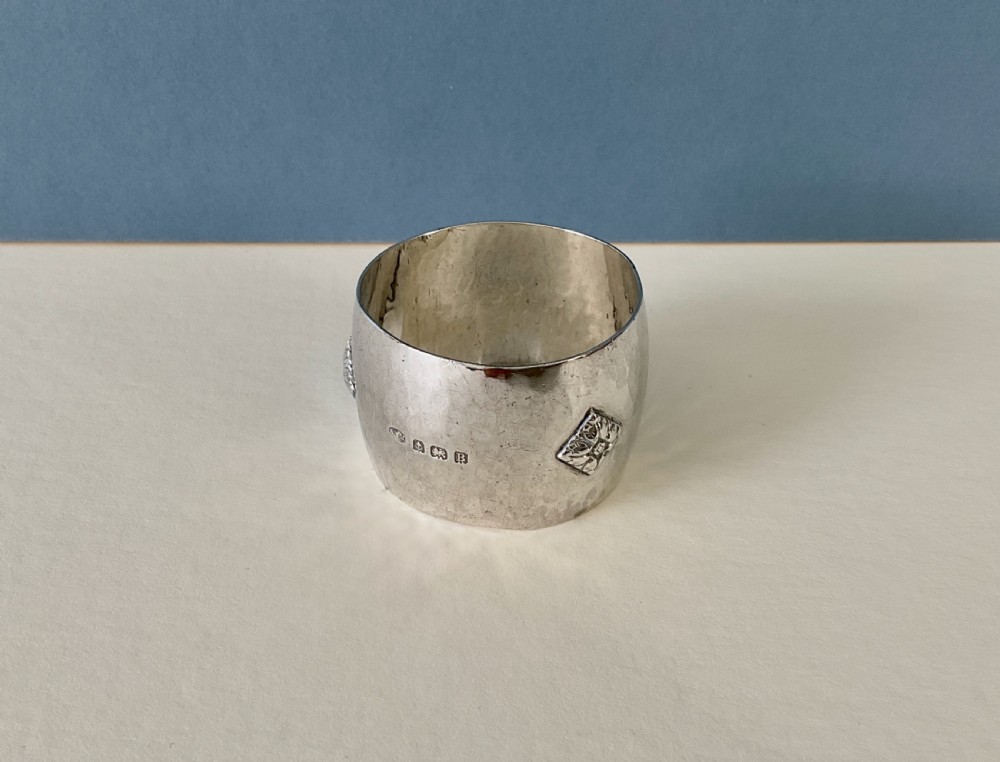Antique Silver AE Jones Napkin Ring View VI