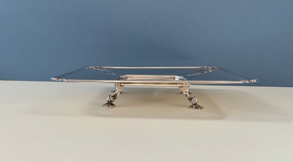 Antique Solid Silver Art Deco Cake Stand View IV