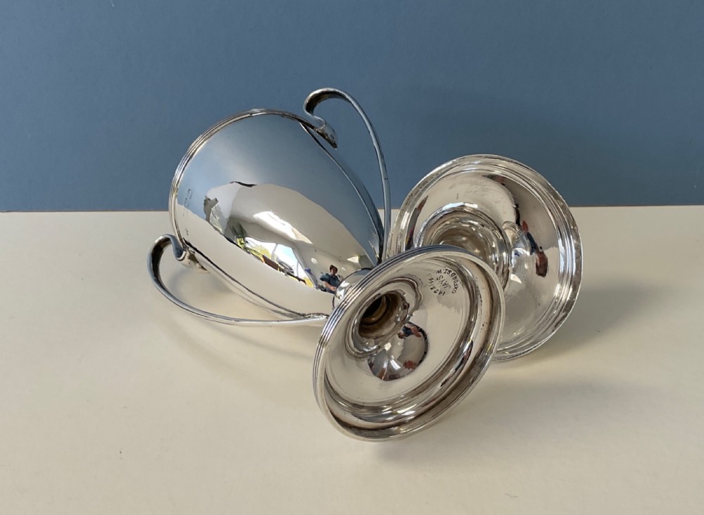 Antique Solid Silver Un-engraved Trophy View III