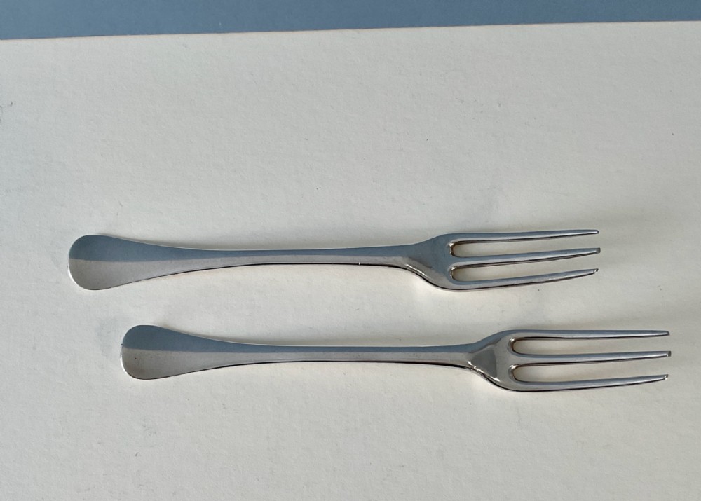 Pair of Antique Georgian Silver Forks View III