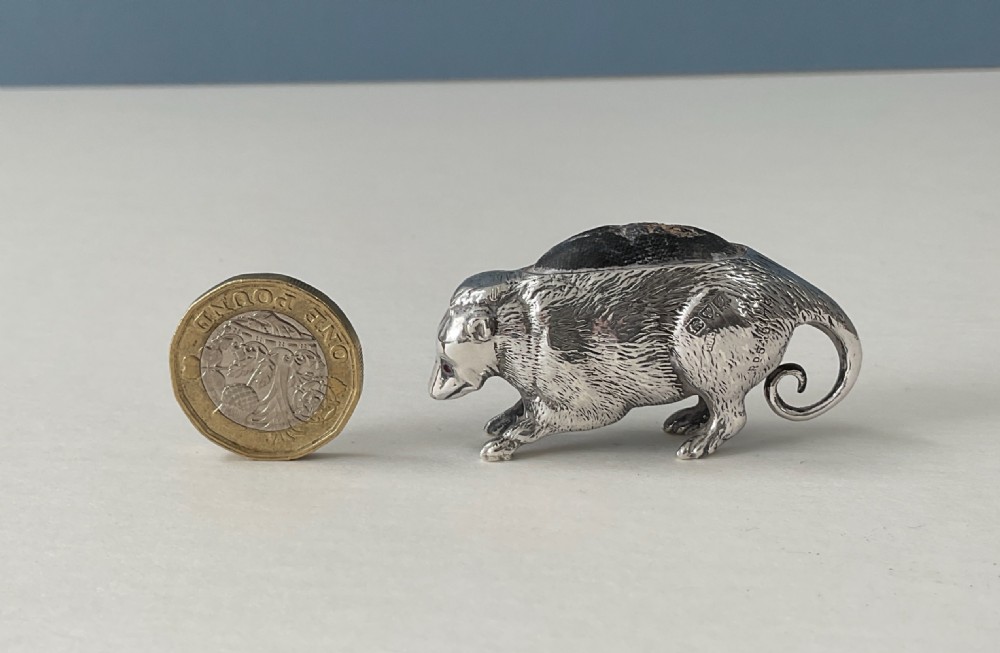 Antique Silver Pin Cushion - Possum View II