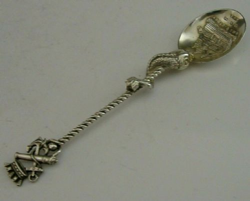 Rare Solid Silver Nelson Hms Victory Sterling Silver Spoon 1898 Navy Victorian