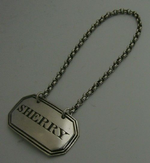 Rare York Solid Sterling Silver Sherry Decanter Label C1820s Antique