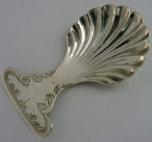 Antique Solid Sterling Silver Caddy Spoon 1923 English Superb