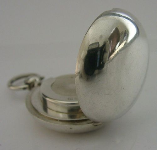 Superb English Solid Sterling Silver Sovereign Coin Case 1911 Antique 26g