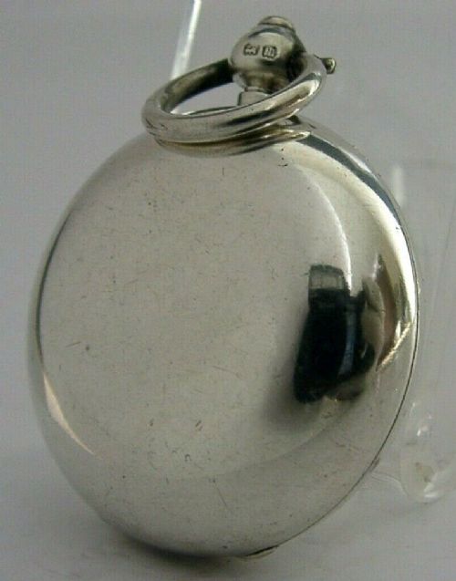 fig 1. SUPERB ENGLISH SOLID STERLING SILVER SOVEREIGN COIN CASE 1911 ANTIQUE 26g