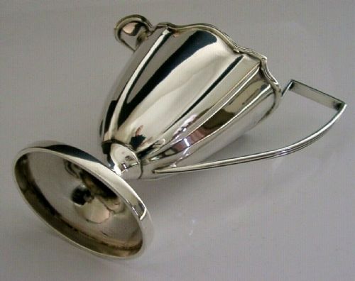 Stunning English Solid Sterling Silver Helmet Cream Jug 1903 68g Edwardian