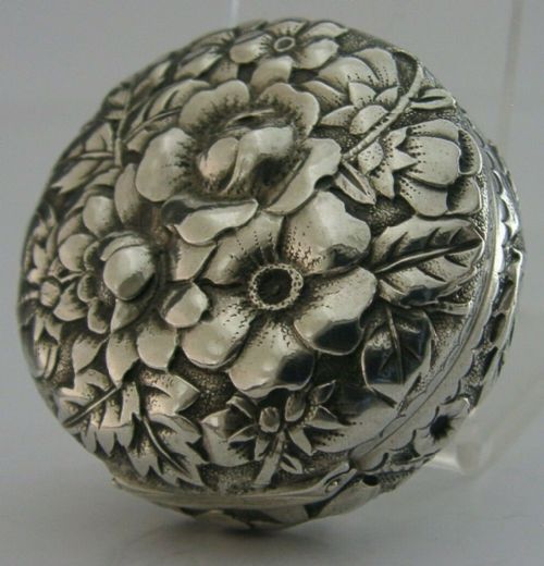 Top Quality Gorham American Solid Sterling Silver Art Nouveau Box C1900