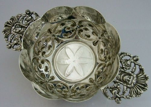 Superb Solid Sterling Silver Quaich Cup Brandy Bowl London 1891 Antique 152g
