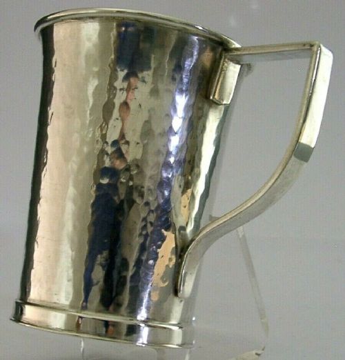 Heavy 130g Scottish Hand Made Sterling Silver Arts and Crafts Cup C1950 Antique
