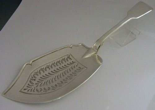 Georgian Silver Heavy 154g English Sterling Fish Server Slice 1830 Antique
