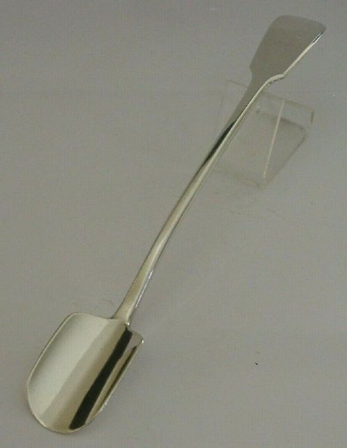 Large Heavy Sterling Silver Stilton Cheese Scoop 1831 William IV Antique 76g