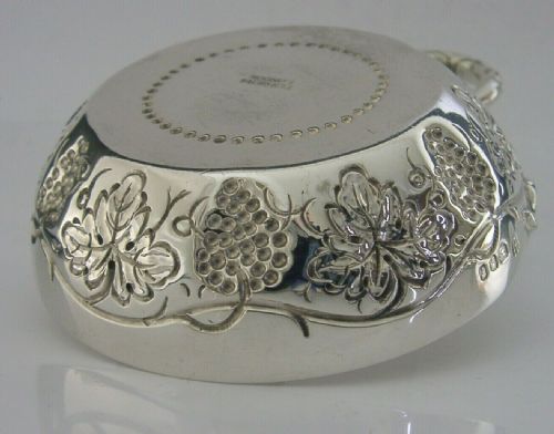 Heavy 104g Tessiers New Bond St Sterling Silver Wine Taster 1966 Barware