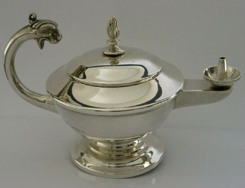 Wonderful Solid Sterling Silver Beast Cigar Table Lighter 1949 English 178g