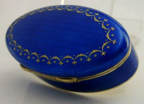 David Anderen Norwegian Sterling Silver Gilt Enamel Snuff Box C1900 Norway