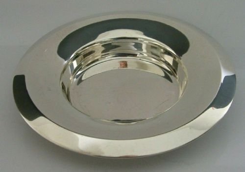 Rare Gerald Benney Solid Sterling Silver Dish Bowl Coaster 1962 Viners Signed