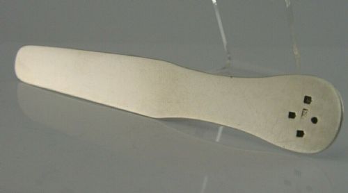 Rare Scottish Sterling Silver Tongue Depressor 1859 Medical Doctors Antique