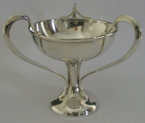 Heavy 228g Art Nouveau Sterling Silver Tyg Trophy Cup Bowl 1905 Antique