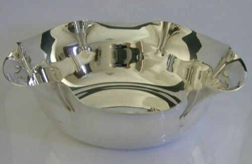 Stunning Large English Solid Sterling Silver Bowl 1935 Antique 264g