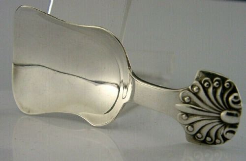 Beautiful English Solid Sterling Silver Caddy Spoon 1924 Antique