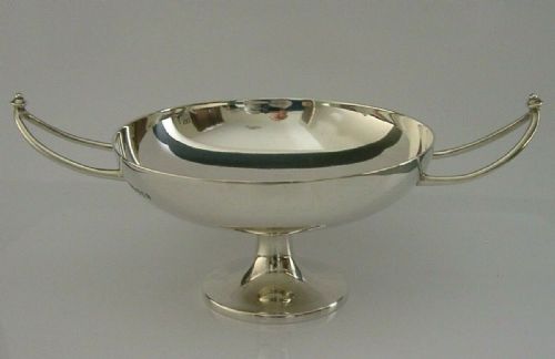 Beautiful English Sterling Silver Bowl Tazza Arts & Crafts 1922 Antique 136g