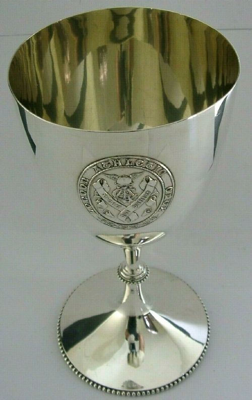 Huge Sterling Silver London Athletics Club Trophy 1899 278g Sporting Antique