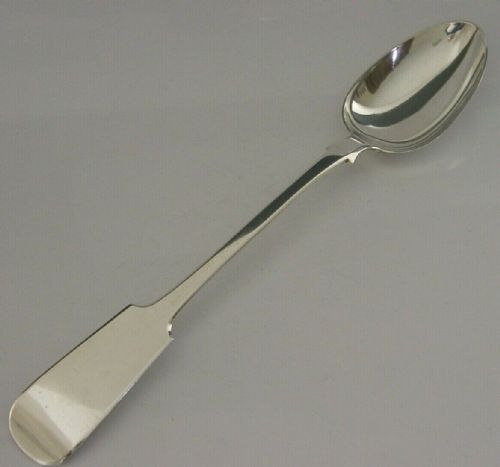 Quality Scottish Victorian Solid Sterling Silver Basting Spoon 1843 Antique 114g