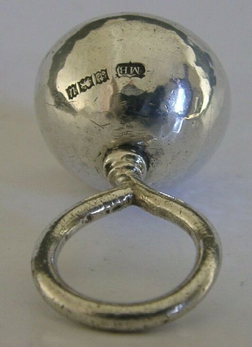 Pretty Hand Made English Solid Sterling Silver Bell 1969